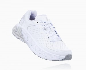Chaussure de Marche Hoka Gaviota Leather Femme Blanche | FPEG57120