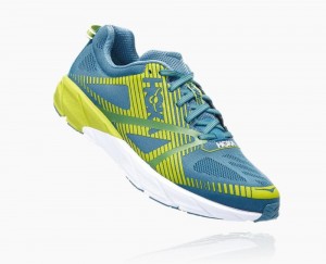 Chaussures Running Route Hoka Tracer 2 Homme Bleu Vert Clair | XFOZ56243