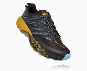 Chaussures Trail Hoka Speedgoat 4 Wide Femme Marron Grise Foncé | XMRT71543