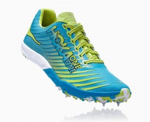 Spikes Hoka EVO XC Spike Femme Bleu Orange | NGUV57293